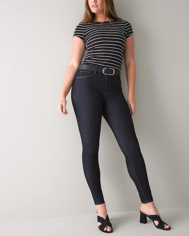 Curvy-Fit High-Rise Skinny Jeans