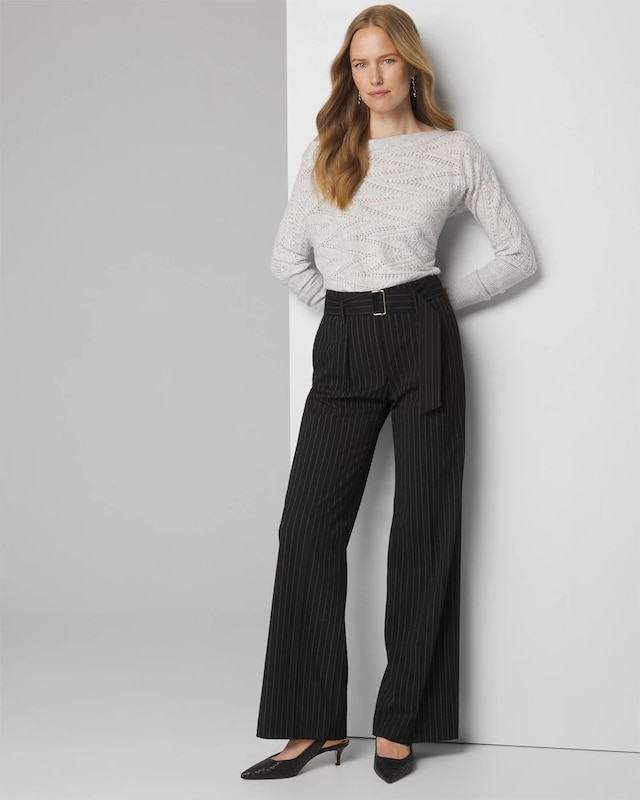 WHBM? Belted Luna Wide Leg Trousers