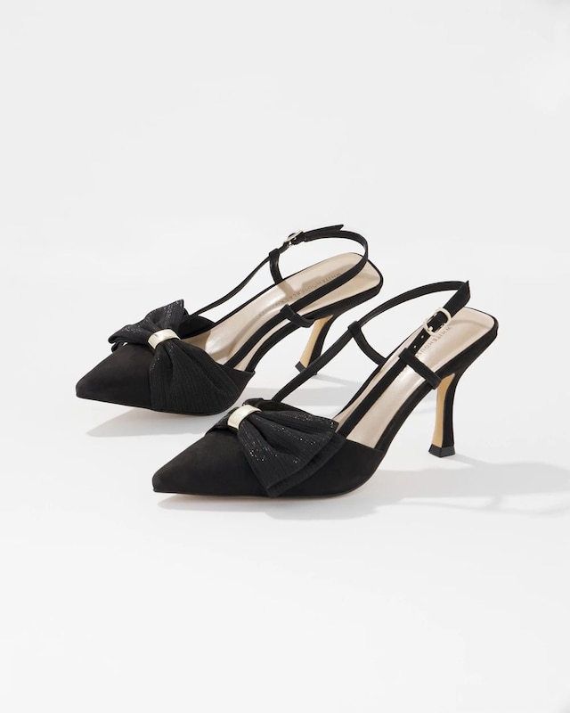 Bow Slingback Pump