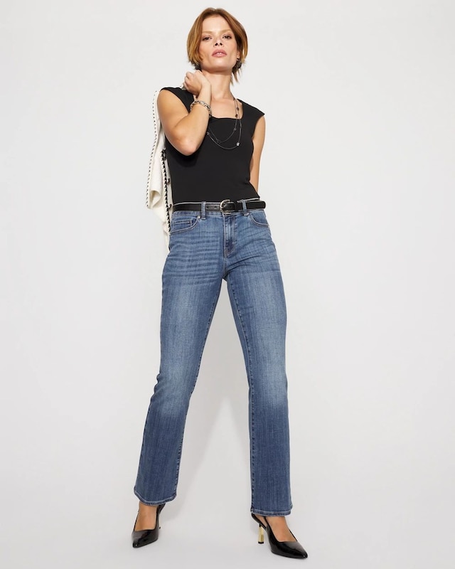 Petite Mid-Rise Bootcut Jean