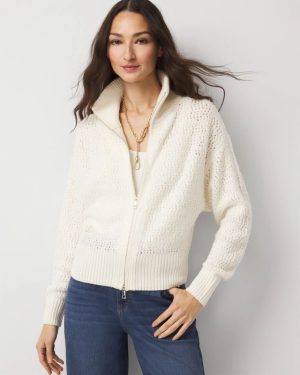 Petite Wool-Blend Boucl�� Cardigan