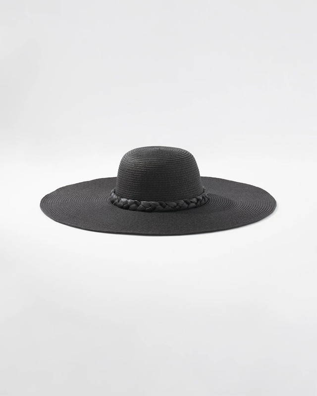 Braided Raffia Floppy Hat