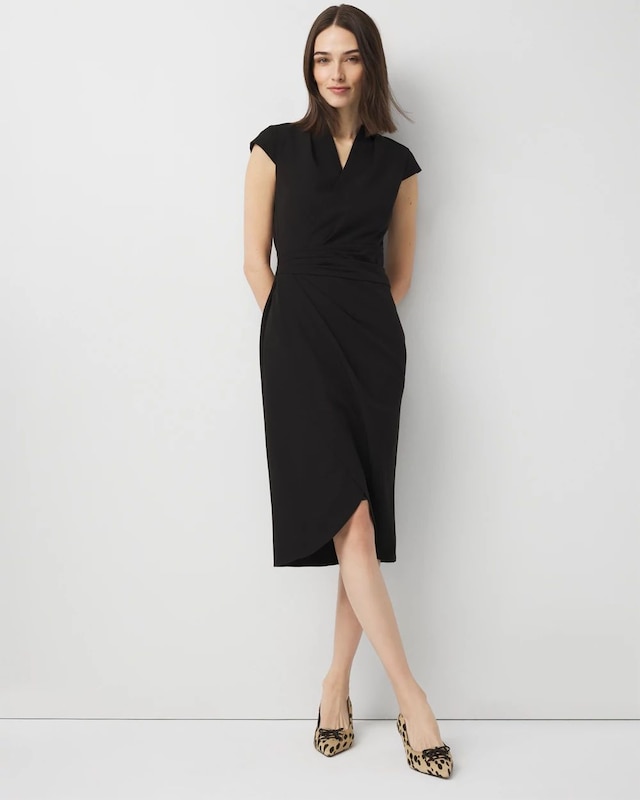 Front Twist Sheath Dress