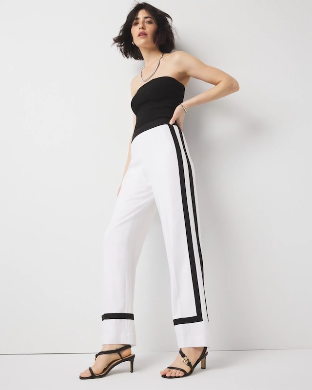 Petite Colorblocked Trouser