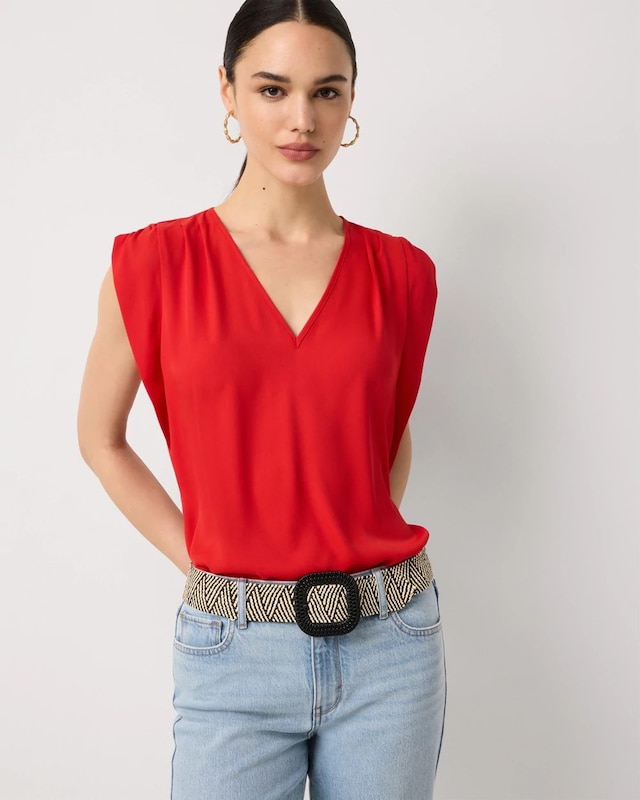 Raffia Stretch Belt