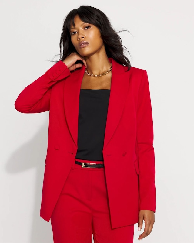 Petite Double-Breasted Blazer