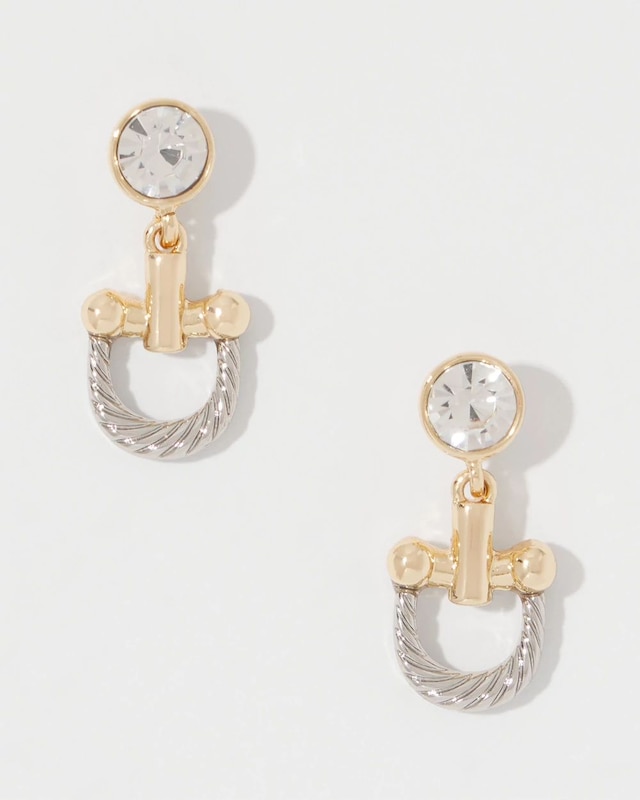 Horsebit Drop Earrings
