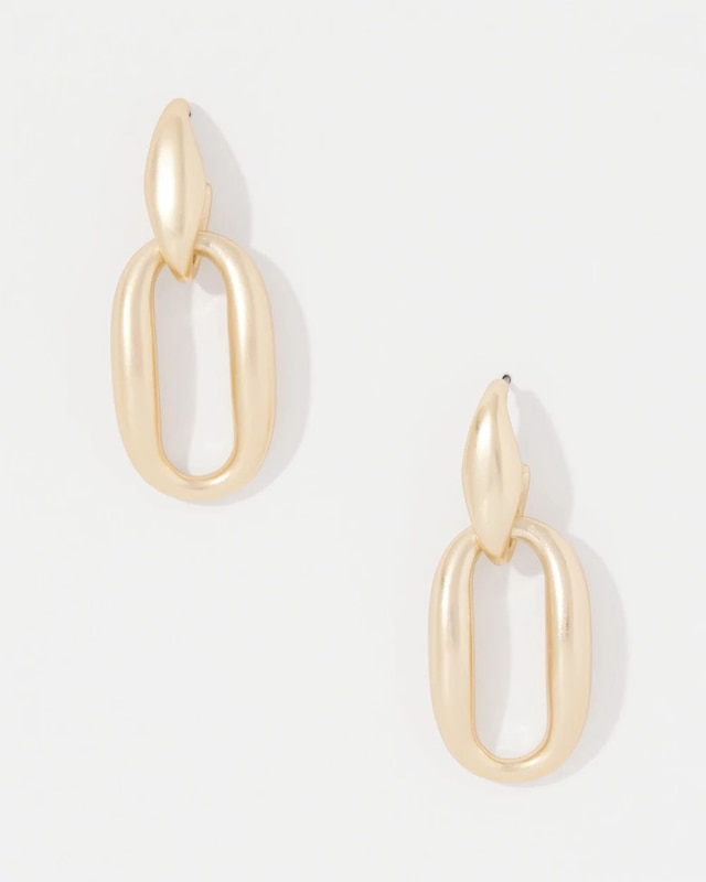 Pillowy Links Drop Earrings