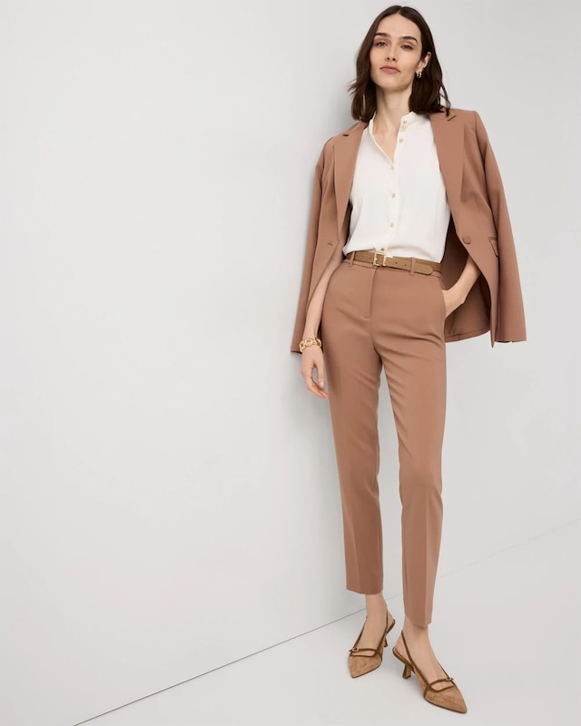 Luxe Stretch High-Rise Elle Slim Ankle Pant