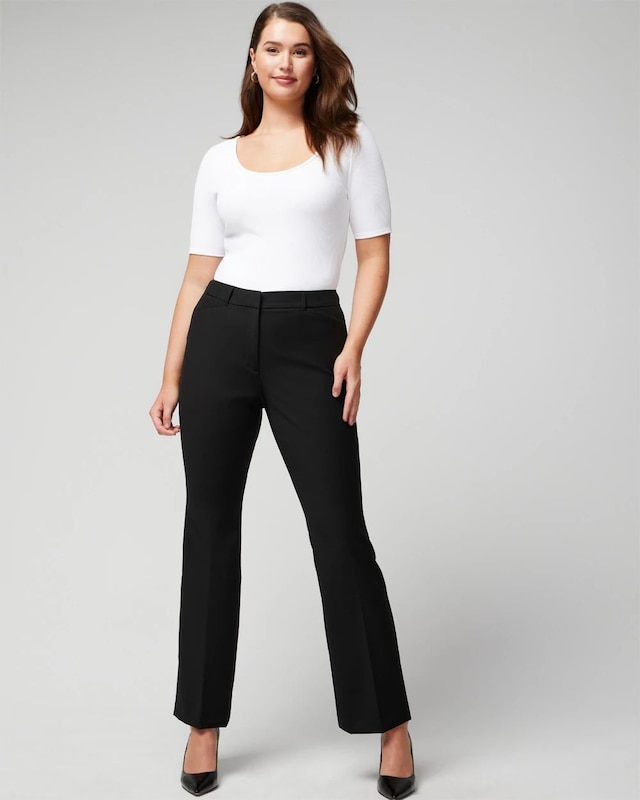 WHBM? Curvy Ines Slim Bootcut Comfort Stretch Pant