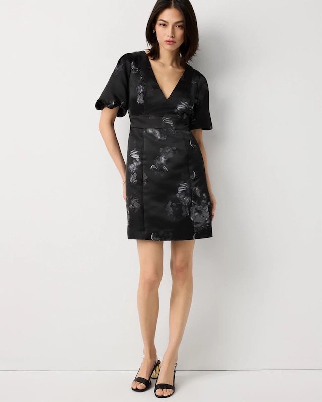 Puff Sleeve Mini Dress