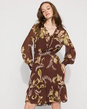 Petite Floral Blouson Dress