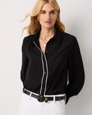 Soft Shirt with Piping