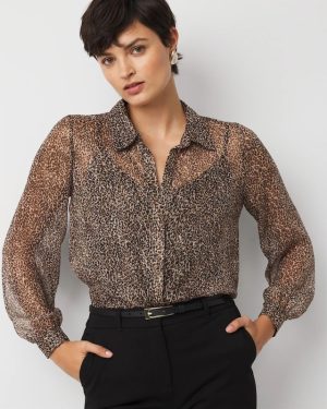 Leopard Print Lurex? Shirt