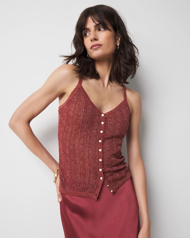 Metallic Sweater Camisole