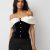 Ecru Black Colorblock