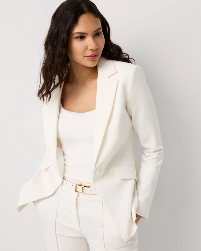WHBM® Luxe Stretch One-Button Blazer