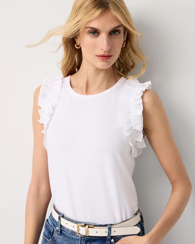 Ruffle Trim Tank