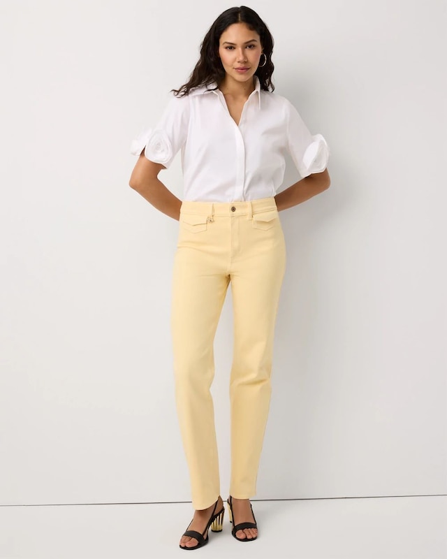 Petite Extra High Rise Straight Pant