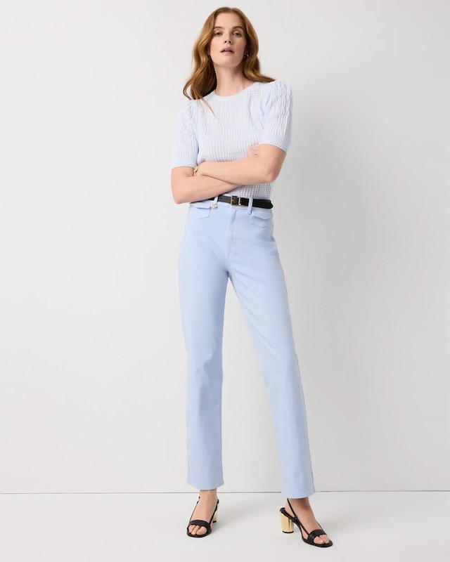 Petite Extra High Rise Straight Pant