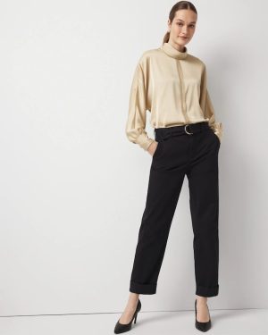 Petite Pret High Rise Straight Ankle Pant