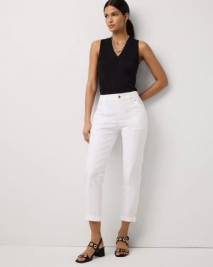 Petite Mid-Rise Pret Crop Pant