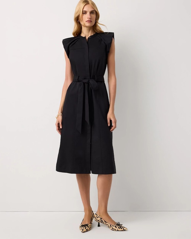 Puff Sleeve Shirt Dress