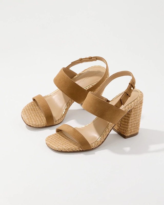 Raffia Heeled Sandal