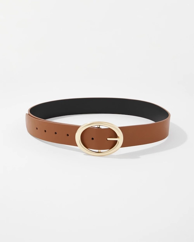Black + Neutral Reversible Belt