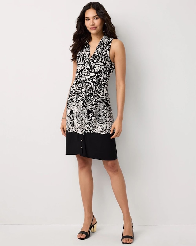 Tie-Waist Shirt Dress