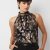 Multi Lurex Floral Black