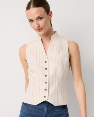 Pinstripe Vest