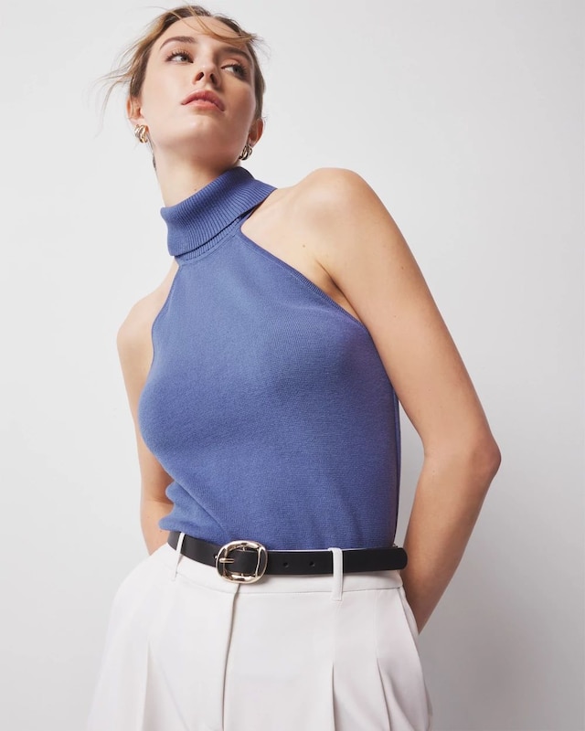 Halter Turtleneck Sweater