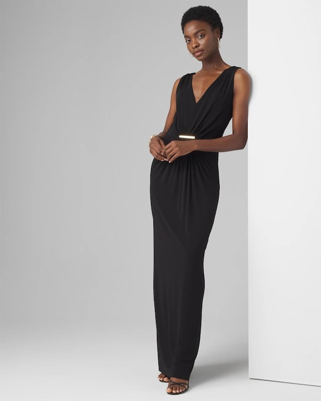 Plunging Back Gown