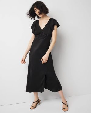 Petite Satin Slip Maxi Dress