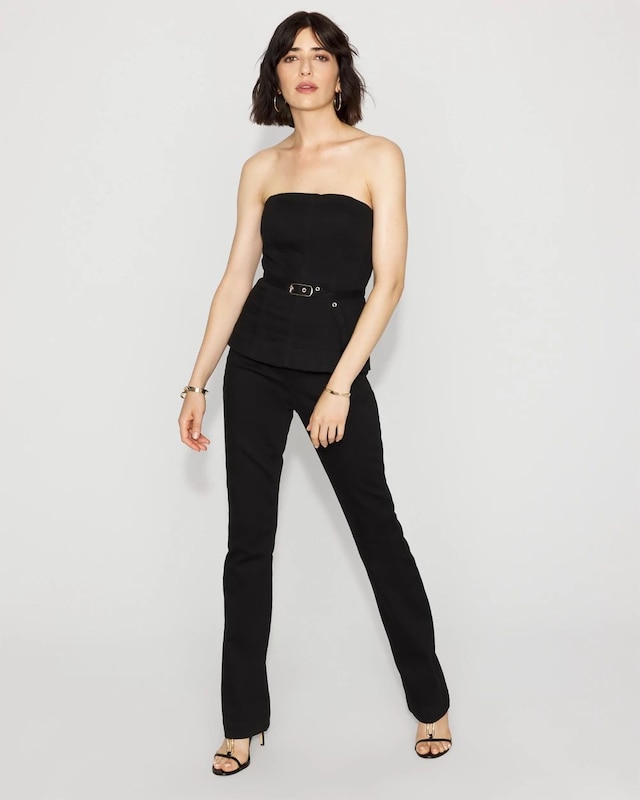 Strapless Denim Jumpsuit