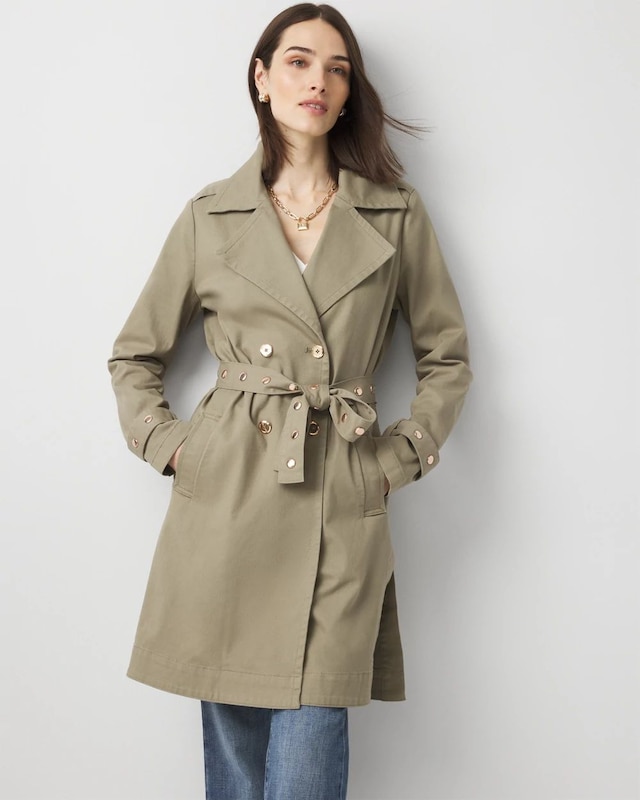 Studded Trench Coat