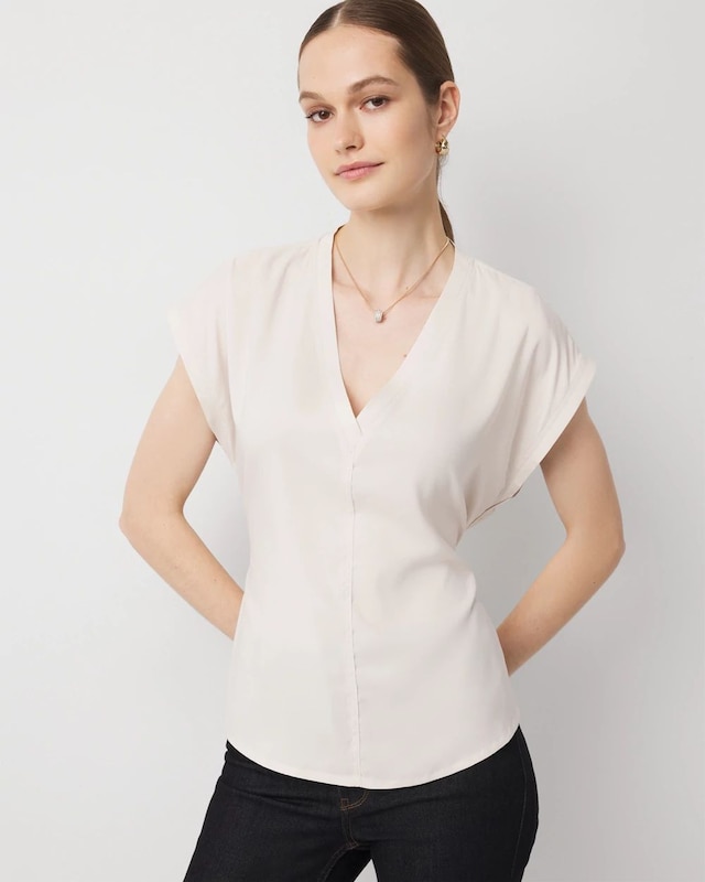 Tie Back Satin Top