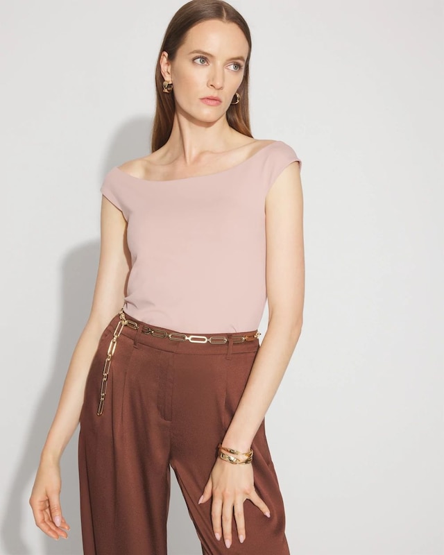 WHBM FORME? All Ways Stretch At-The-Shoulder Top