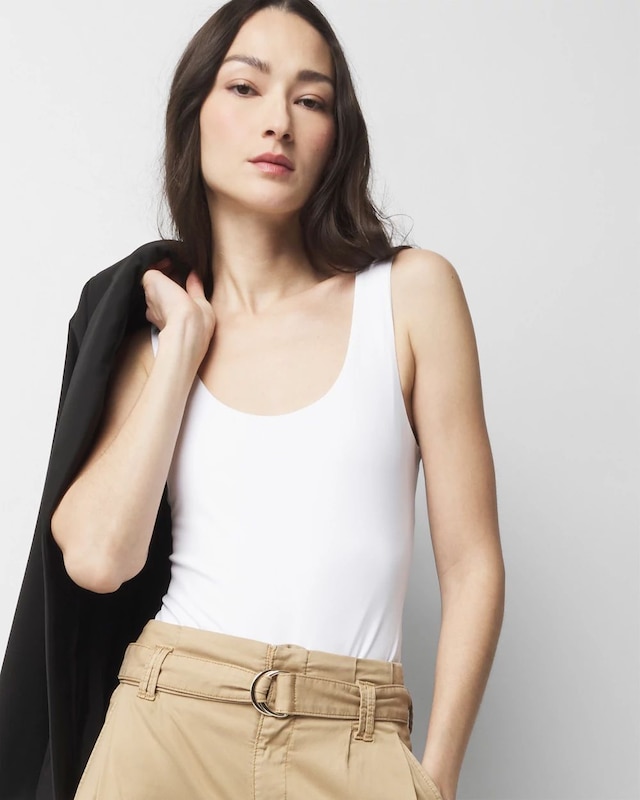 WHBMFORME? All Ways Stretch Scoop Neck Bodysuit